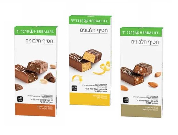 3 חבילות חטיפי חלבון - חטיפי החלבונים של הרבלייף מהווים חטיף בריא וטעים. החטיפים מעולים לשמירה על